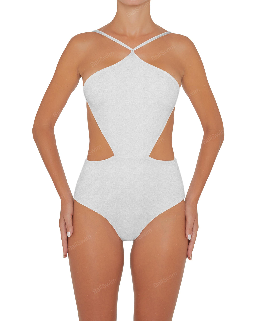 BSWS-S45 Peek a Boo Halter One Piece