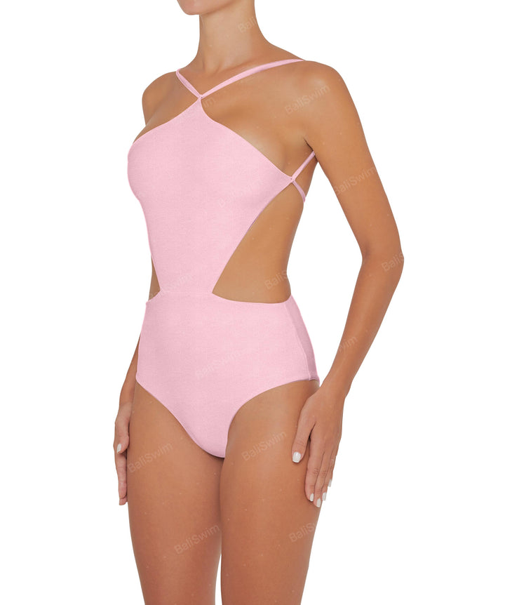 BSWS-S45 Peek a Boo Halter One Piece