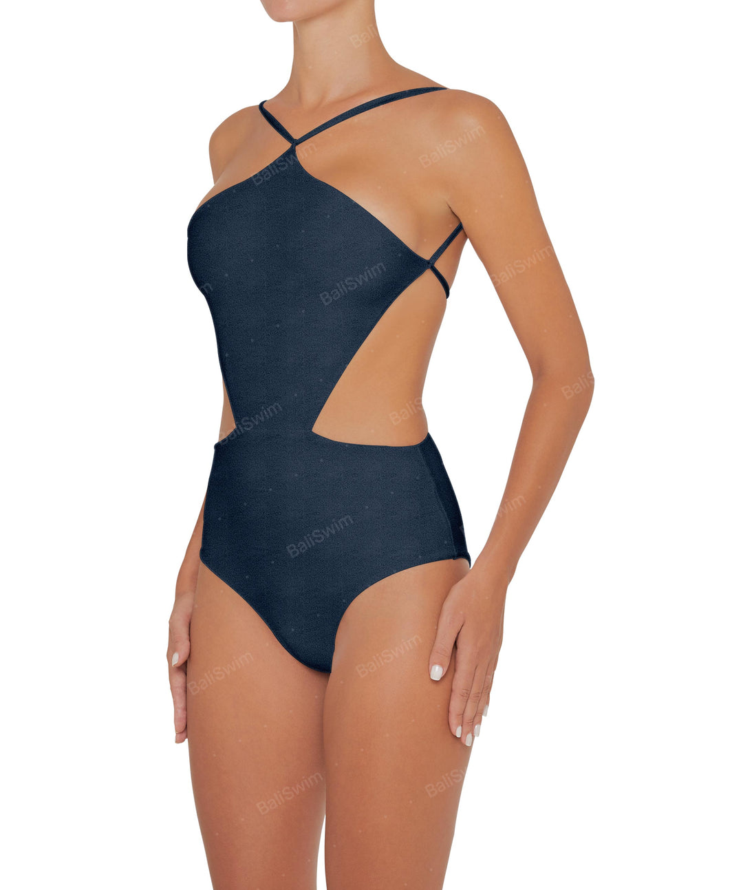 BSWS-S45 Peek a Boo Halter One Piece