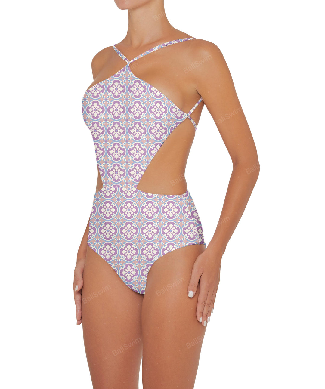 BSWS-S45 Peek a Boo Halter One Piece