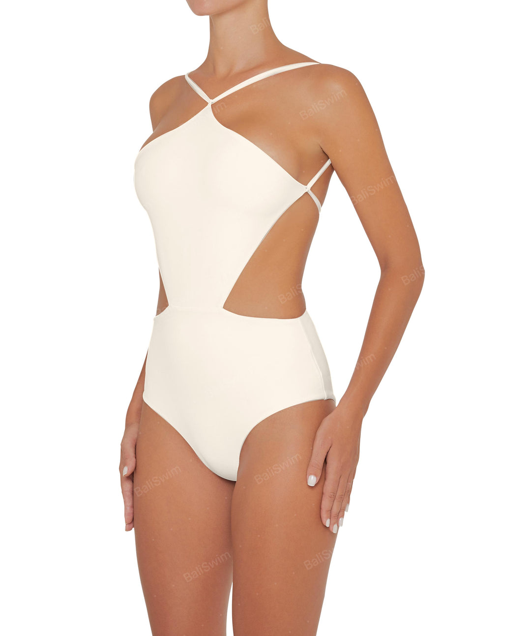 BSWS-S45 Peek a Boo Halter One Piece