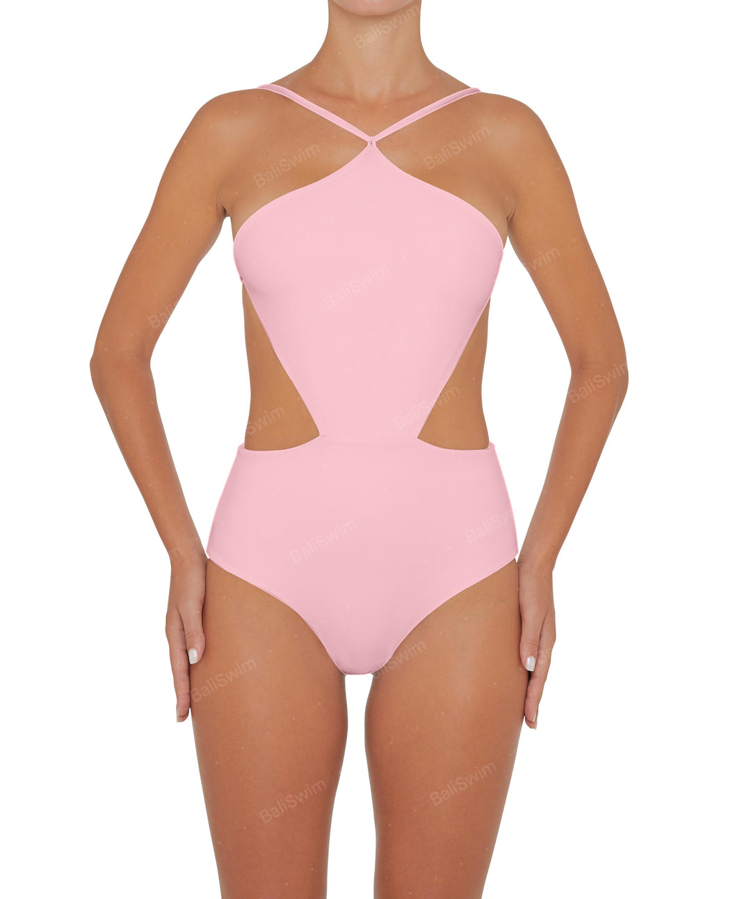 BSWS-S45 Peek a Boo Halter One Piece