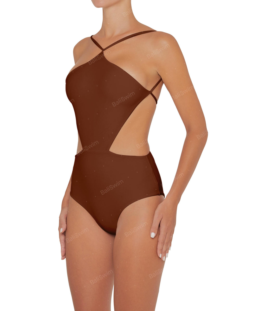 BSWS-S45 Peek a Boo Halter One Piece