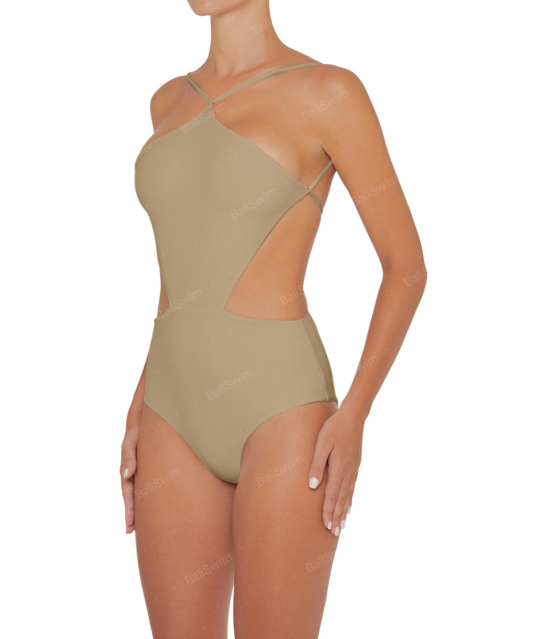 BSWS-S45 Peek a Boo Halter One Piece