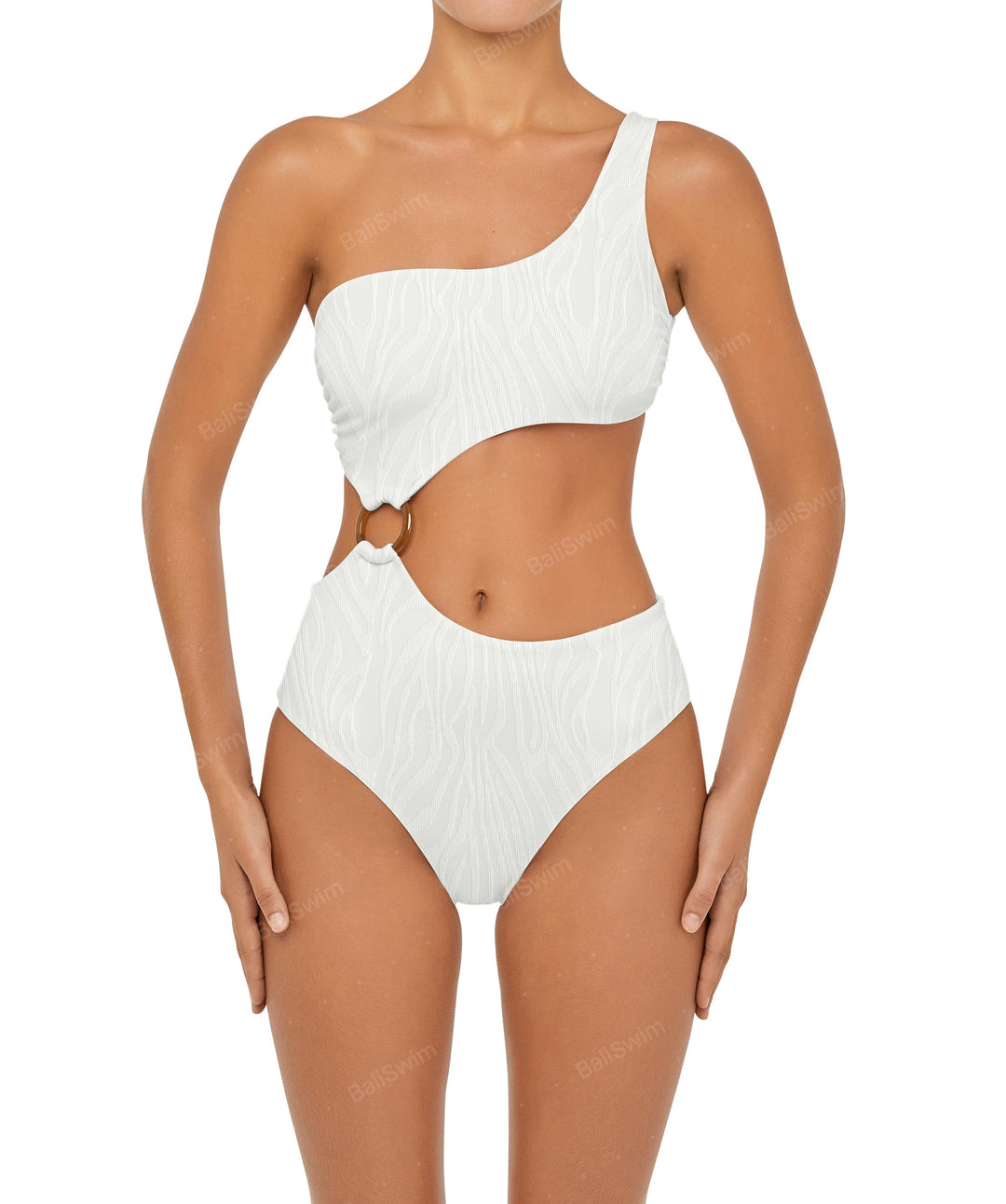 BSWS-S51 Assymetric Cut Out O-Ring Monokini