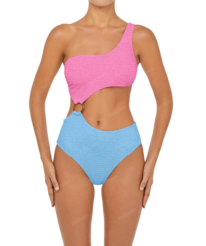 BSWS-S51 Assymetric Cut Out O-Ring Monokini