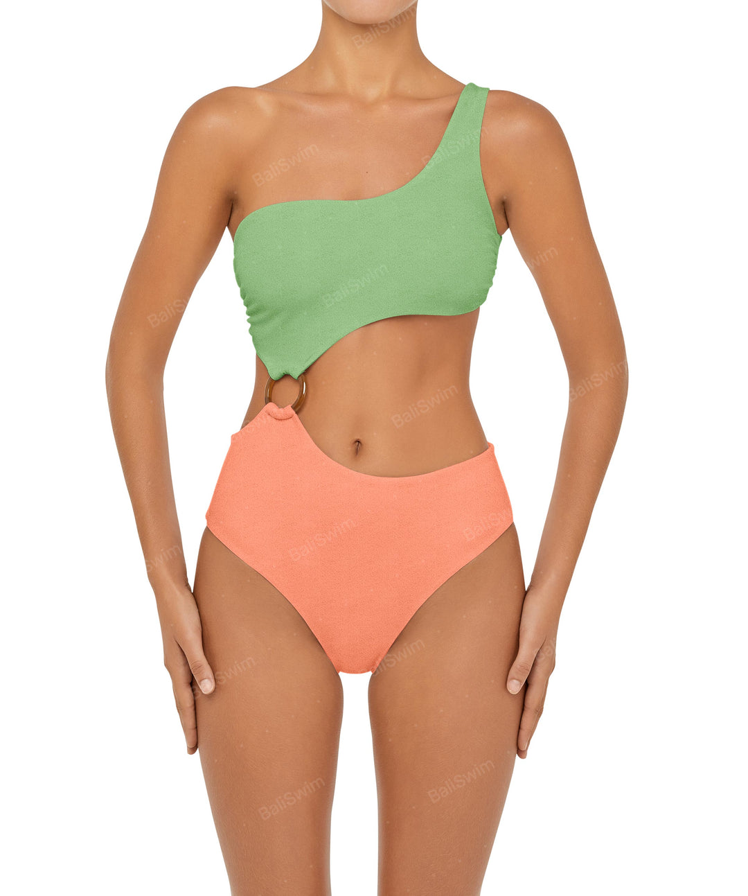 BSWS-S51 Assymetric Cut Out O-Ring Monokini
