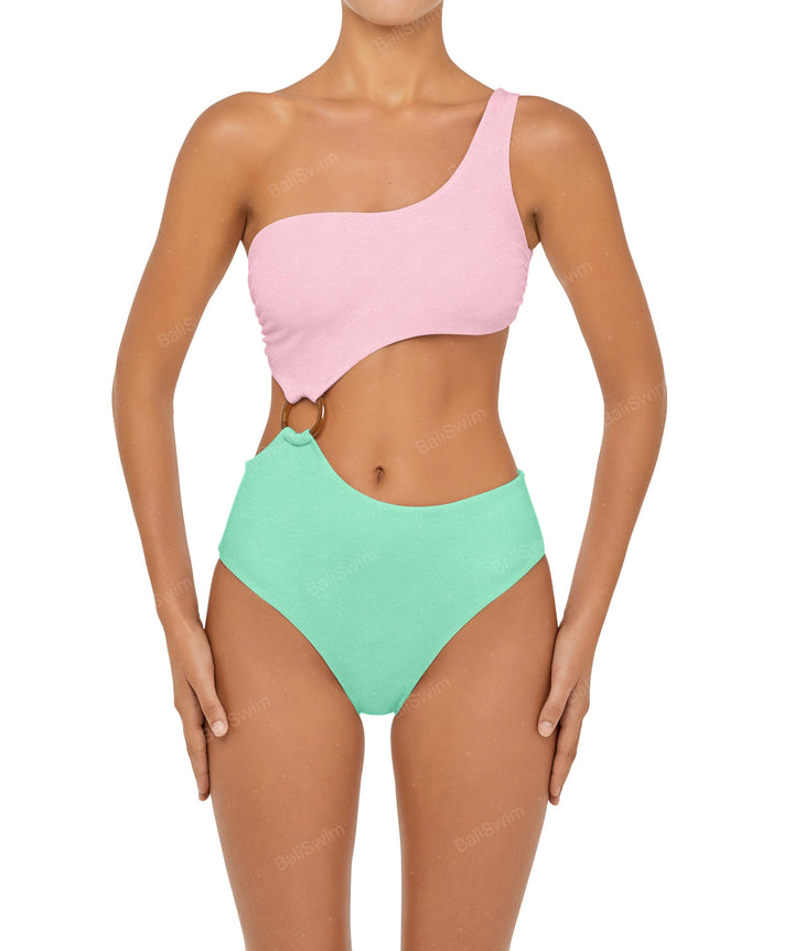BSWS-S51 Assymetric Cut Out O-Ring Monokini