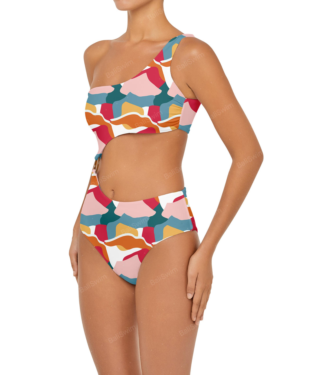 BSWS-S51 Assymetric Cut Out O-Ring Monokini