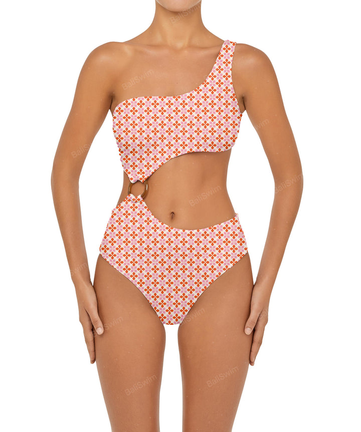 BSWS-S51 Assymetric Cut Out O-Ring Monokini