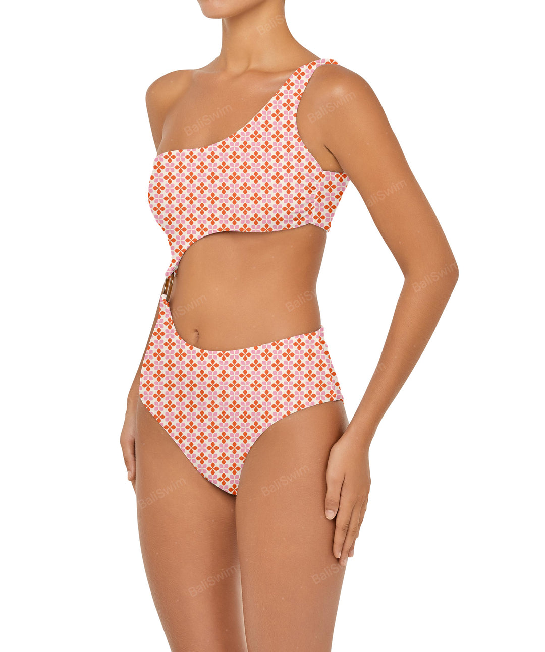 BSWS-S51 Assymetric Cut Out O-Ring Monokini