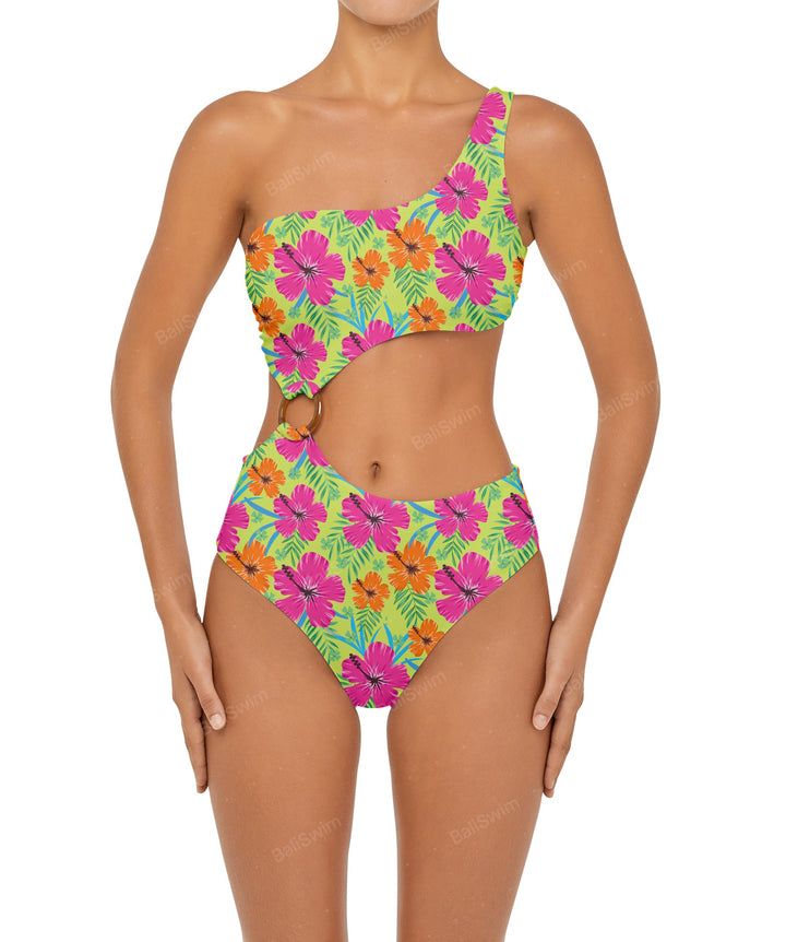 BSWS-S51 Assymetric Cut Out O-Ring Monokini