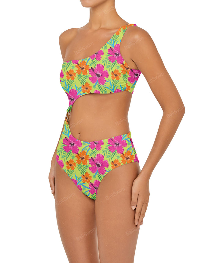 BSWS-S51 Assymetric Cut Out O-Ring Monokini