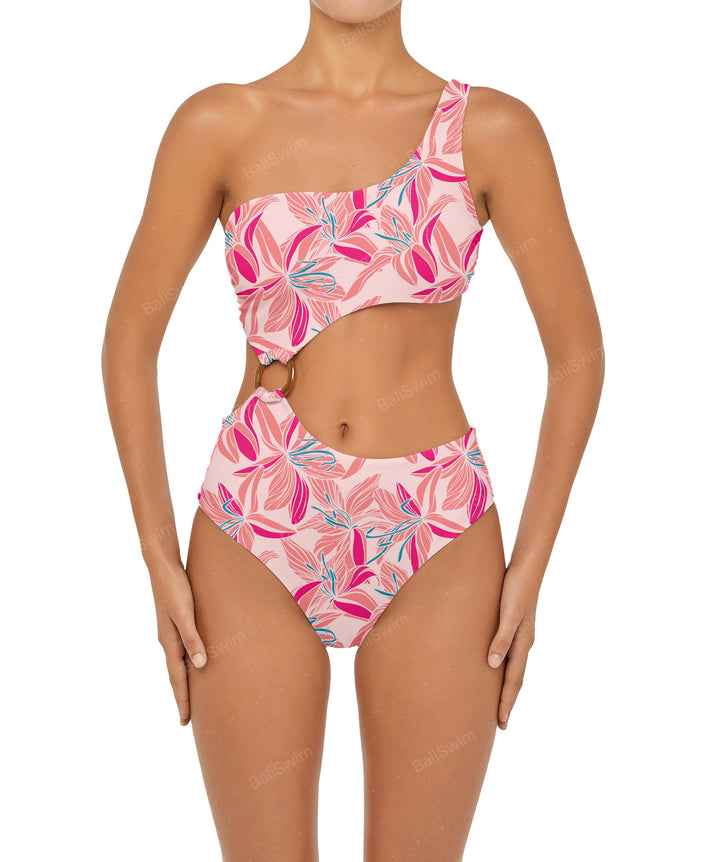 BSWS-S51 Assymetric Cut Out O-Ring Monokini