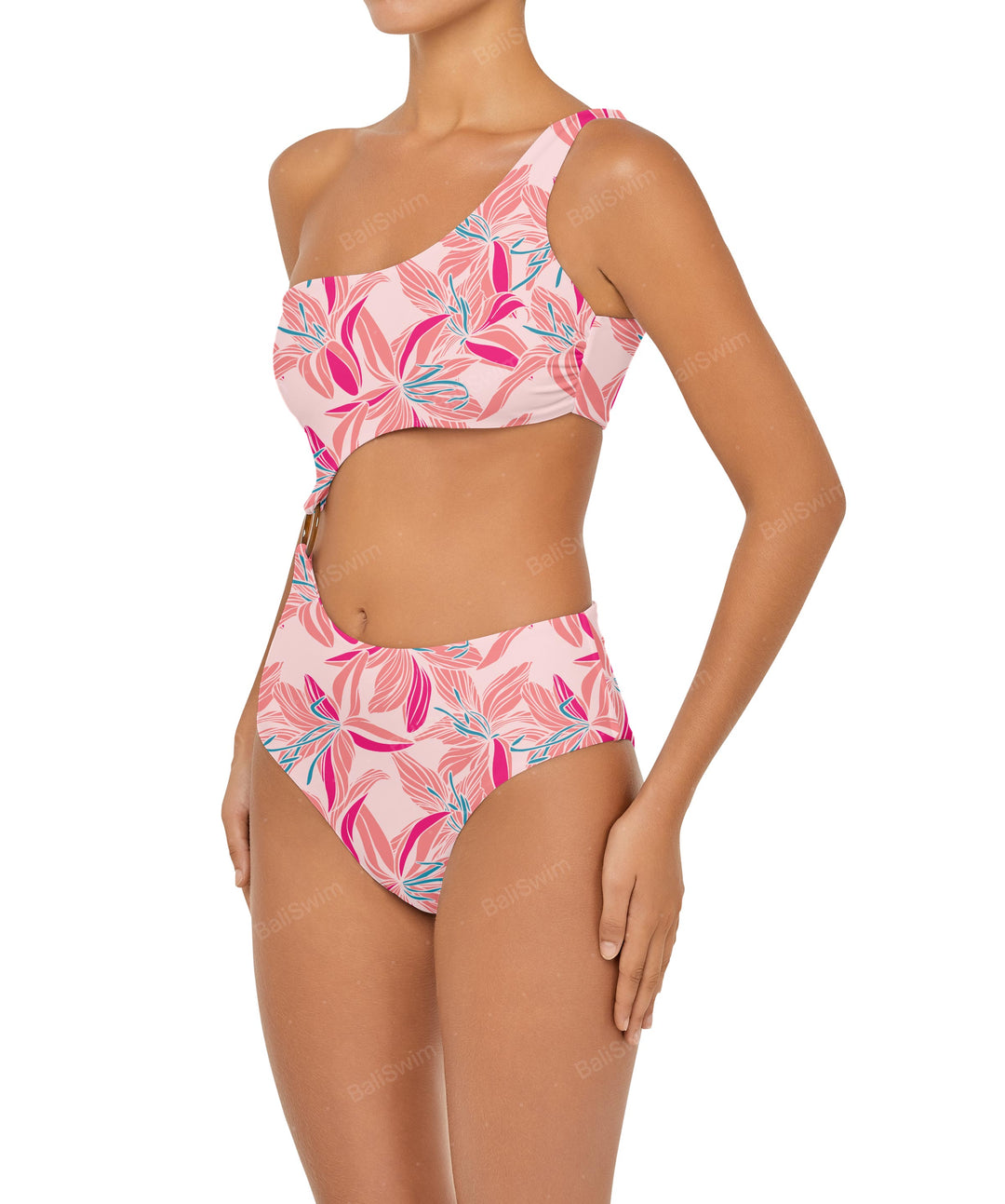 BSWS-S51 Assymetric Cut Out O-Ring Monokini