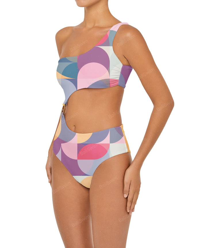 BSWS-S51 Assymetric Cut Out O-Ring Monokini