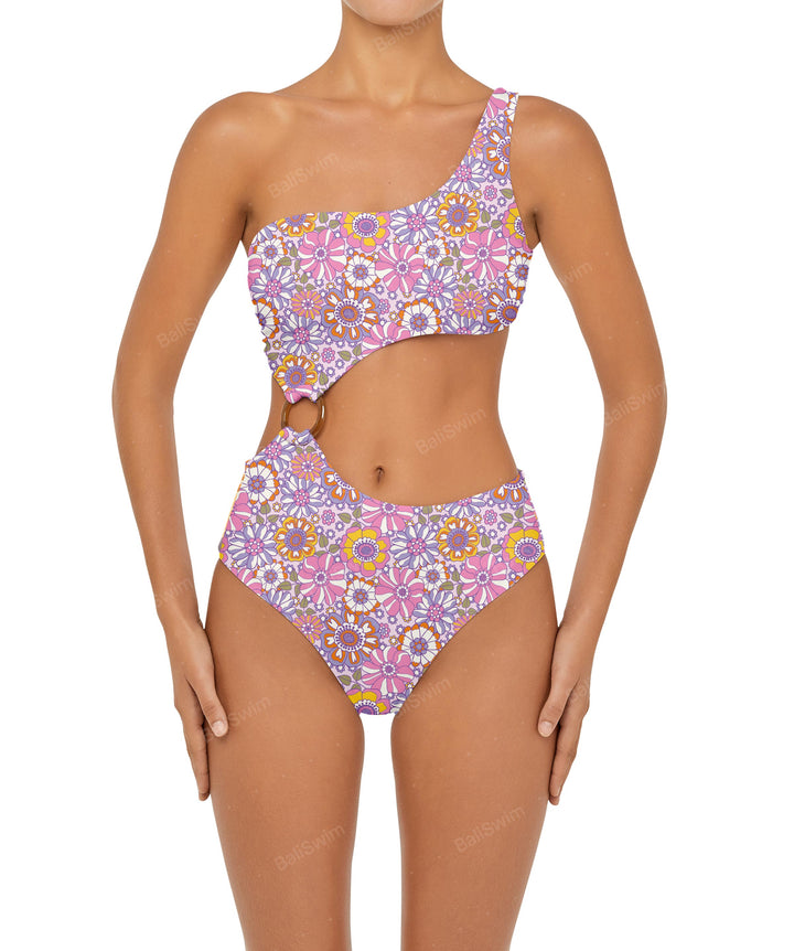 BSWS-S51 Assymetric Cut Out O-Ring Monokini