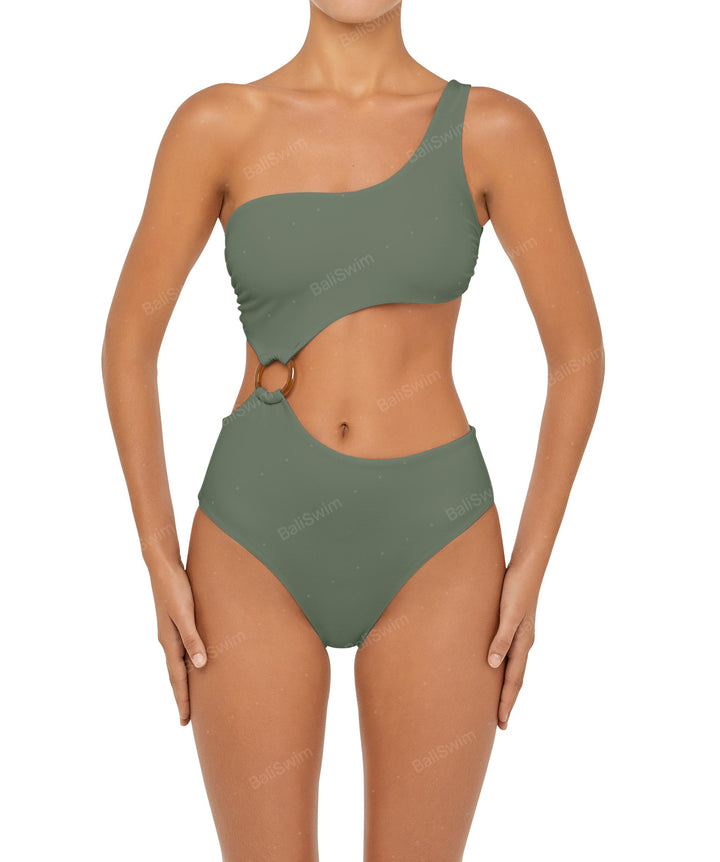 BSWS-S51 Assymetric Cut Out O-Ring Monokini