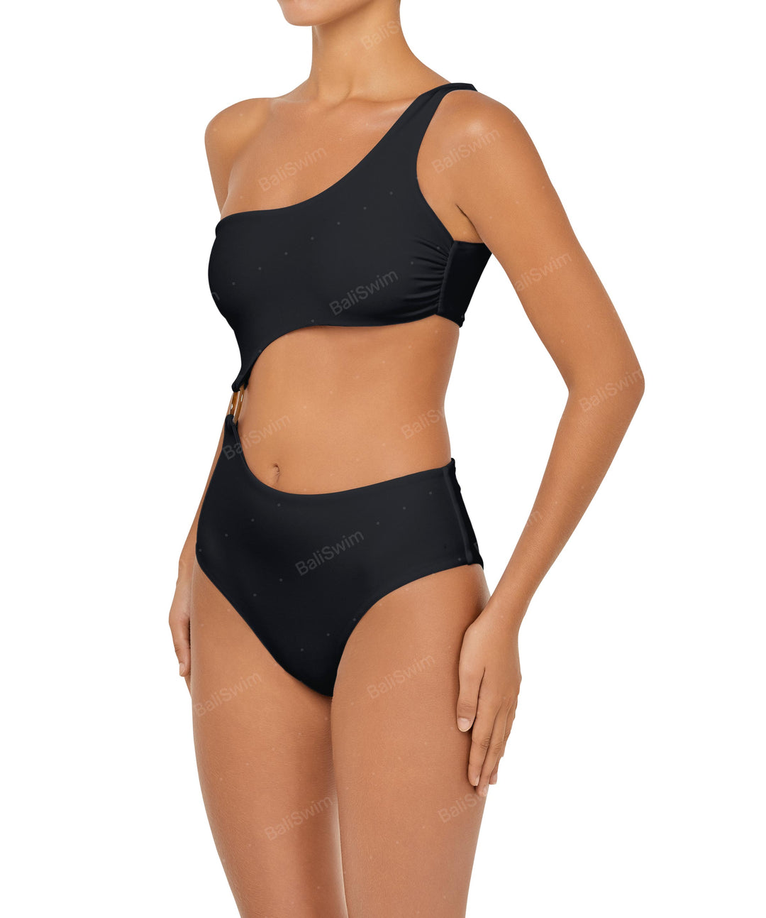 BSWS-S51 Assymetric Cut Out O-Ring Monokini
