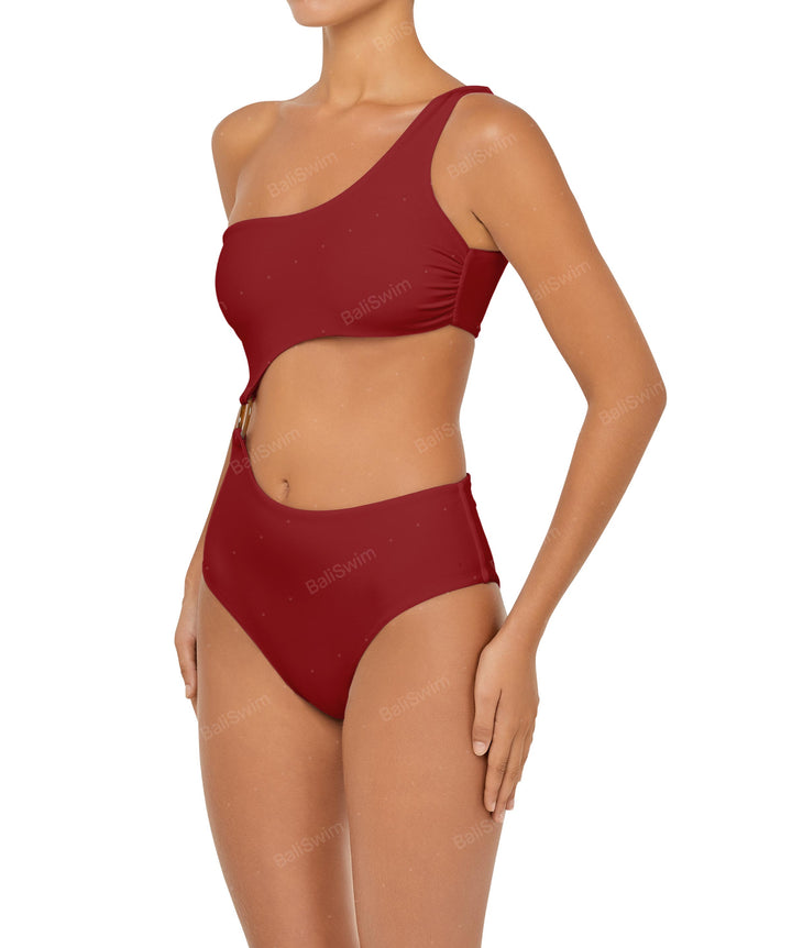 BSWS-S51 Assymetric Cut Out O-Ring Monokini