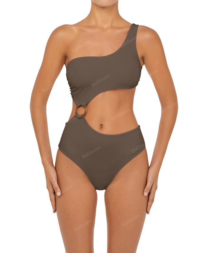 BSWS-S51 Assymetric Cut Out O-Ring Monokini