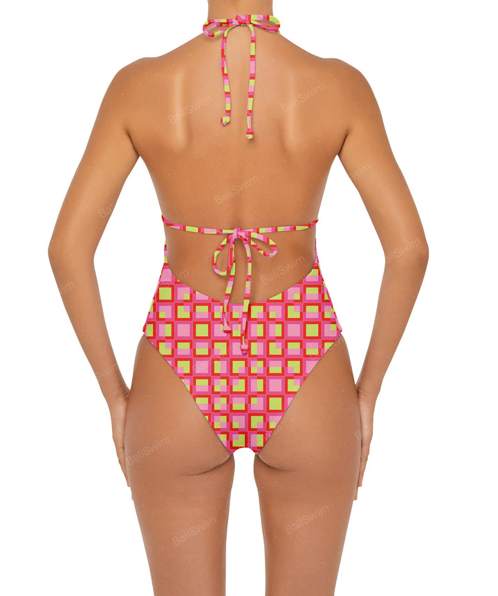 BSWS-S53 Halter Neck One Piece