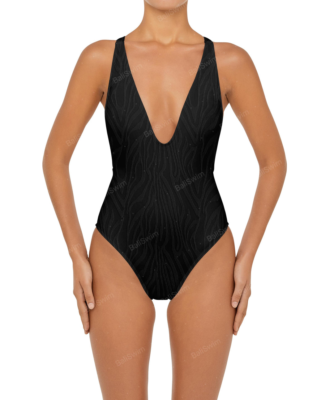 BSWS-S54 Low Back Criss Cross One Piece