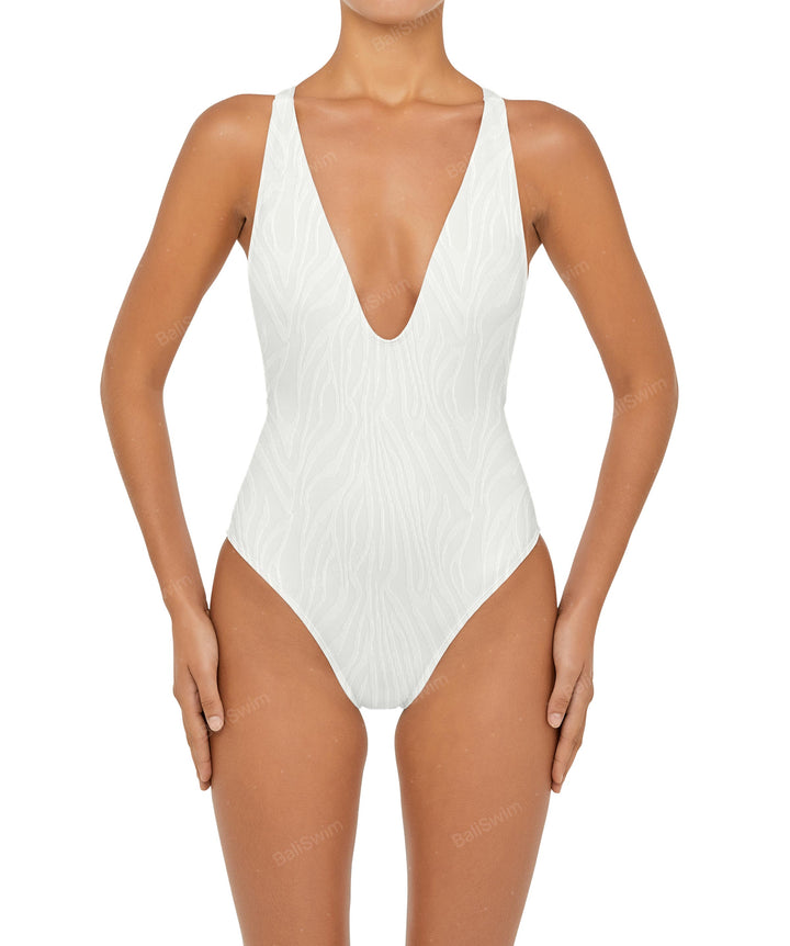 BSWS-S54 Low Back Criss Cross One Piece