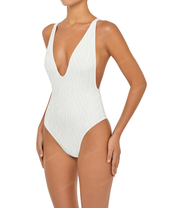 BSWS-S54 Low Back Criss Cross One Piece