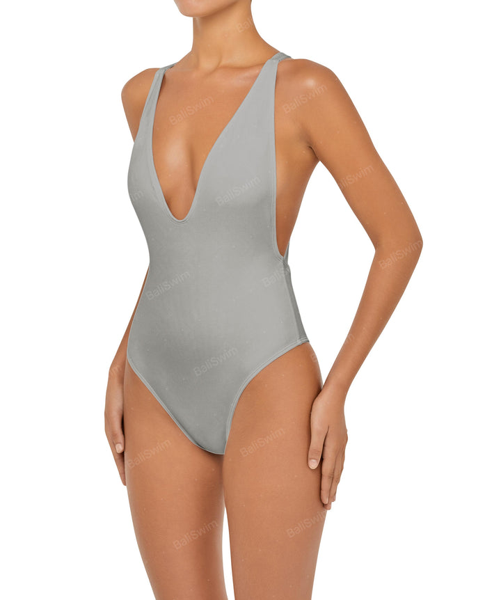 BSWS-S54 Low Back Criss Cross One Piece