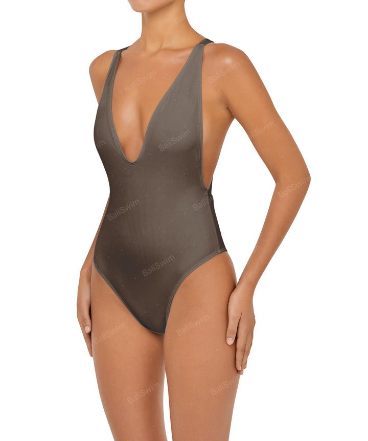 BSWS-S54 Low Back Criss Cross One Piece