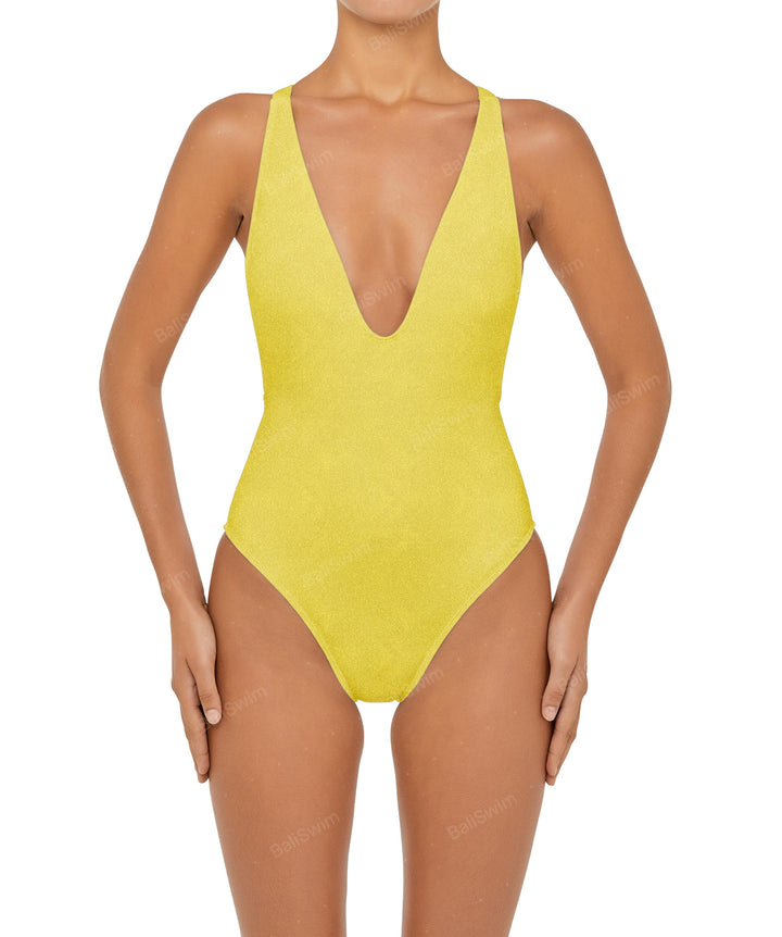 BSWS-S54 Low Back Criss Cross One Piece
