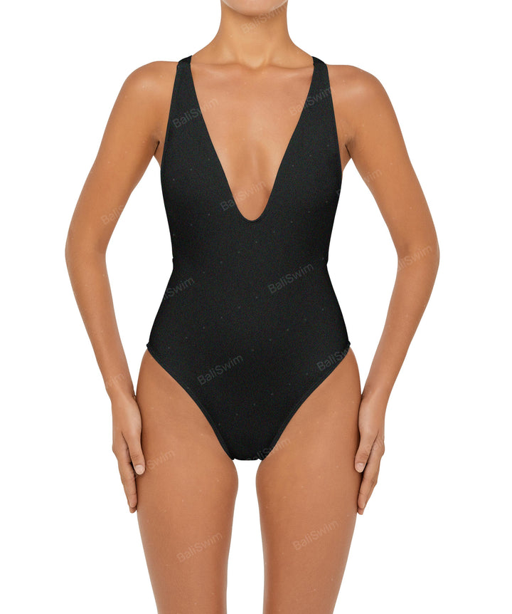 BSWS-S54 Low Back Criss Cross One Piece