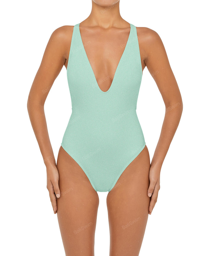BSWS-S54 Low Back Criss Cross One Piece