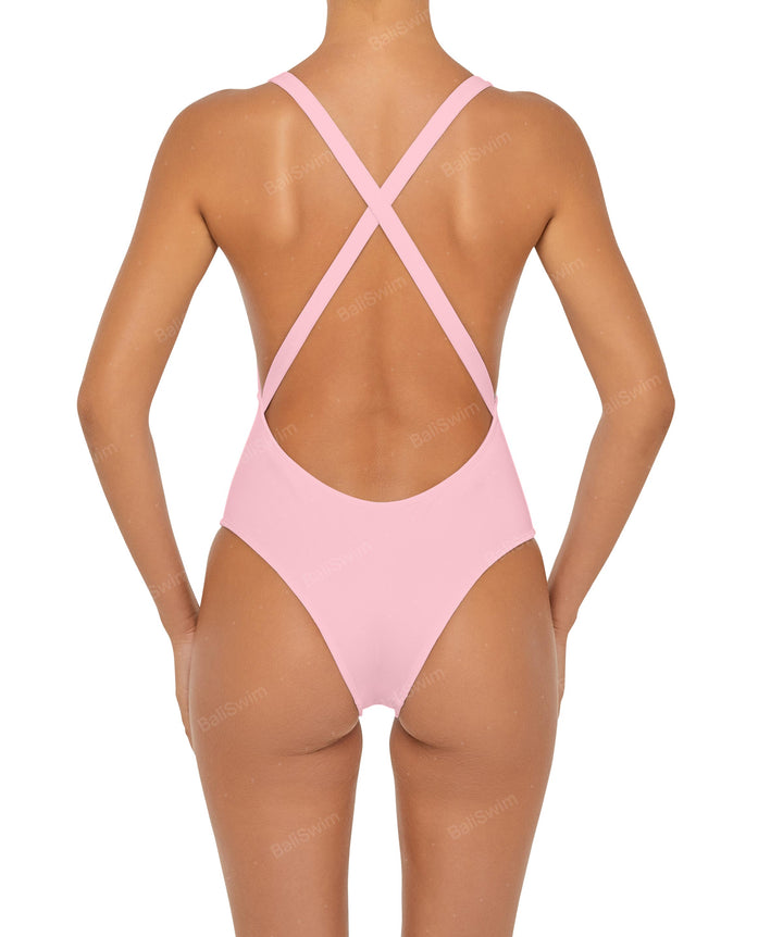 BSWS-S54 Low Back Criss Cross One Piece