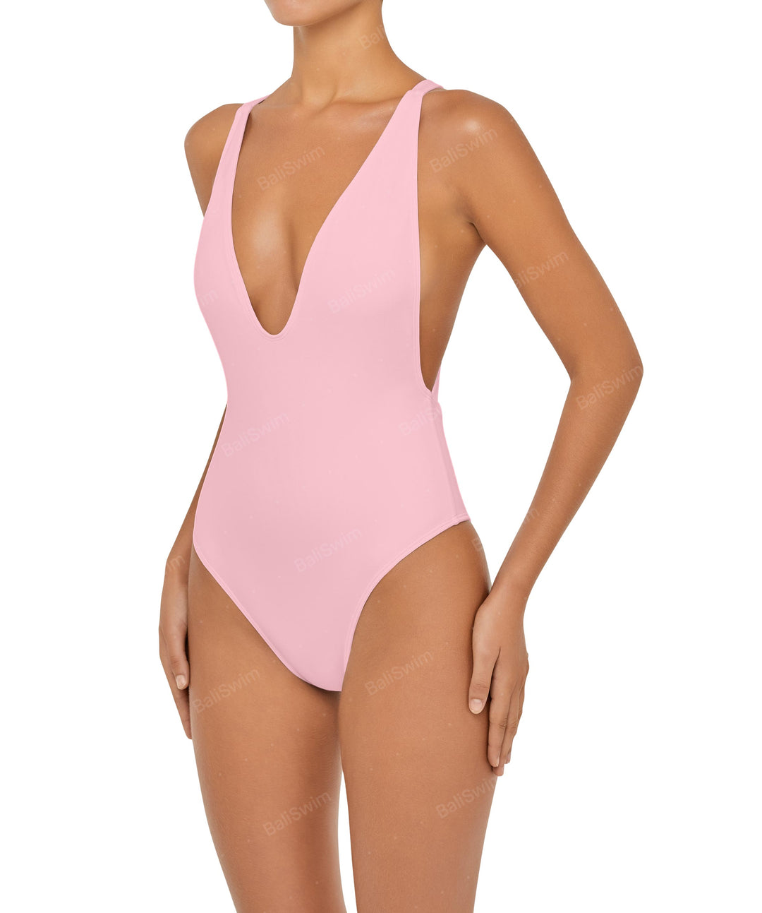 BSWS-S54 Low Back Criss Cross One Piece