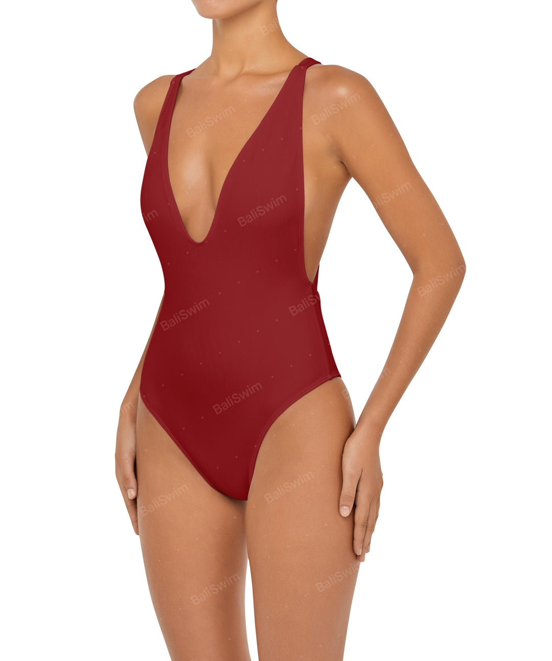 BSWS-S54 Low Back Criss Cross One Piece
