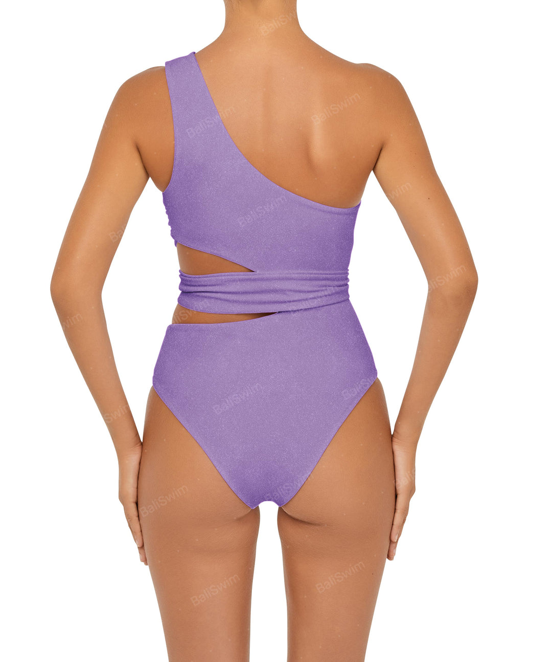 BSWS-S55 Cut Out One Shoulder Swimsuit