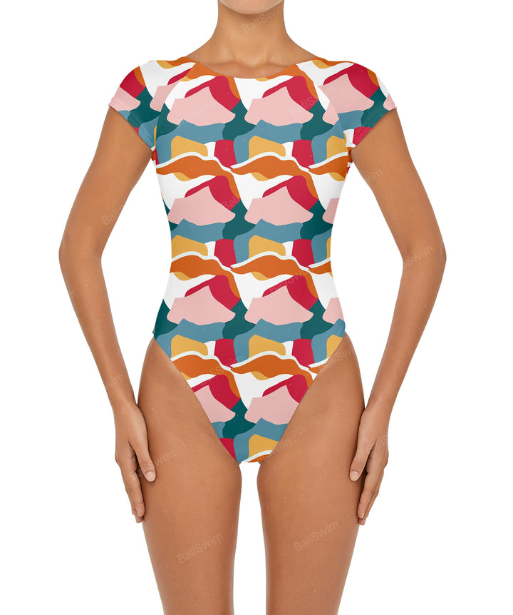 BSWS-S56 Raglan Short Sleeves One Piece