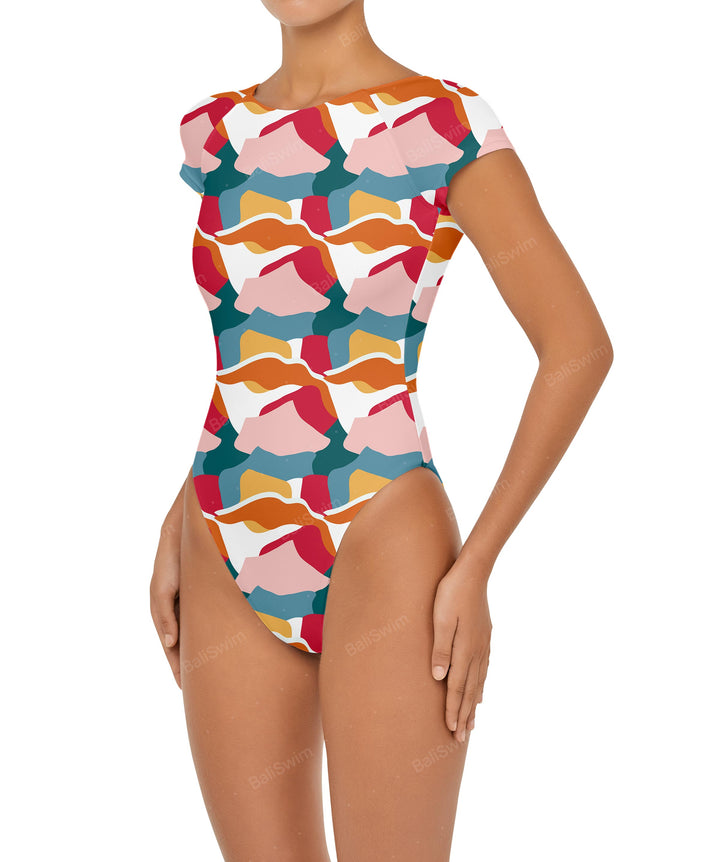 BSWS-S56 Raglan Short Sleeves One Piece