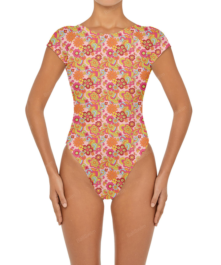 BSWS-S56 Raglan Short Sleeves One Piece