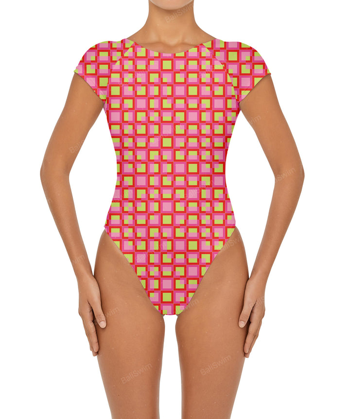 BSWS-S56 Raglan Short Sleeves One Piece