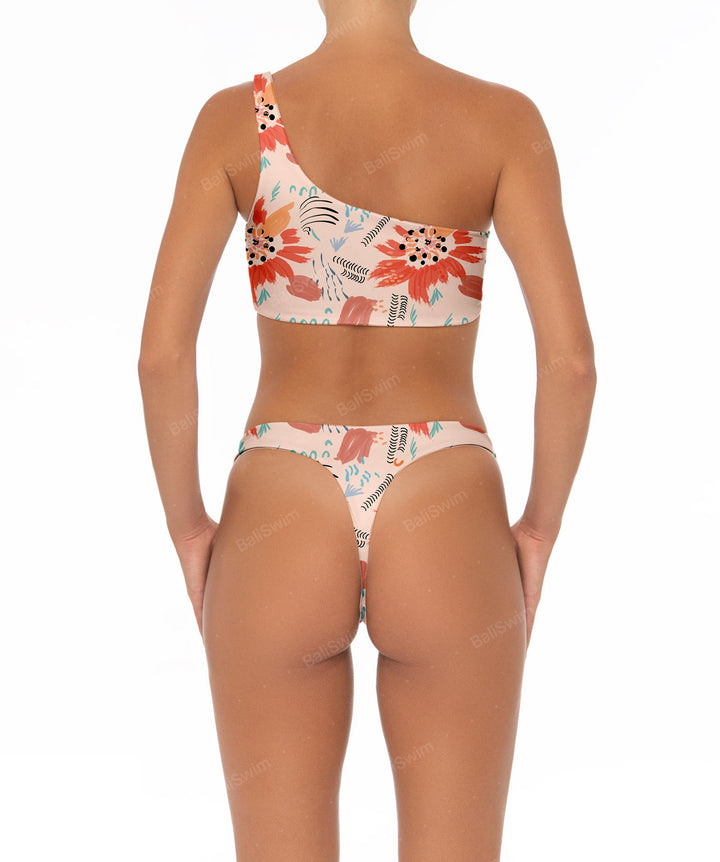 BSWS-T05 One Shoulder Bikini Top