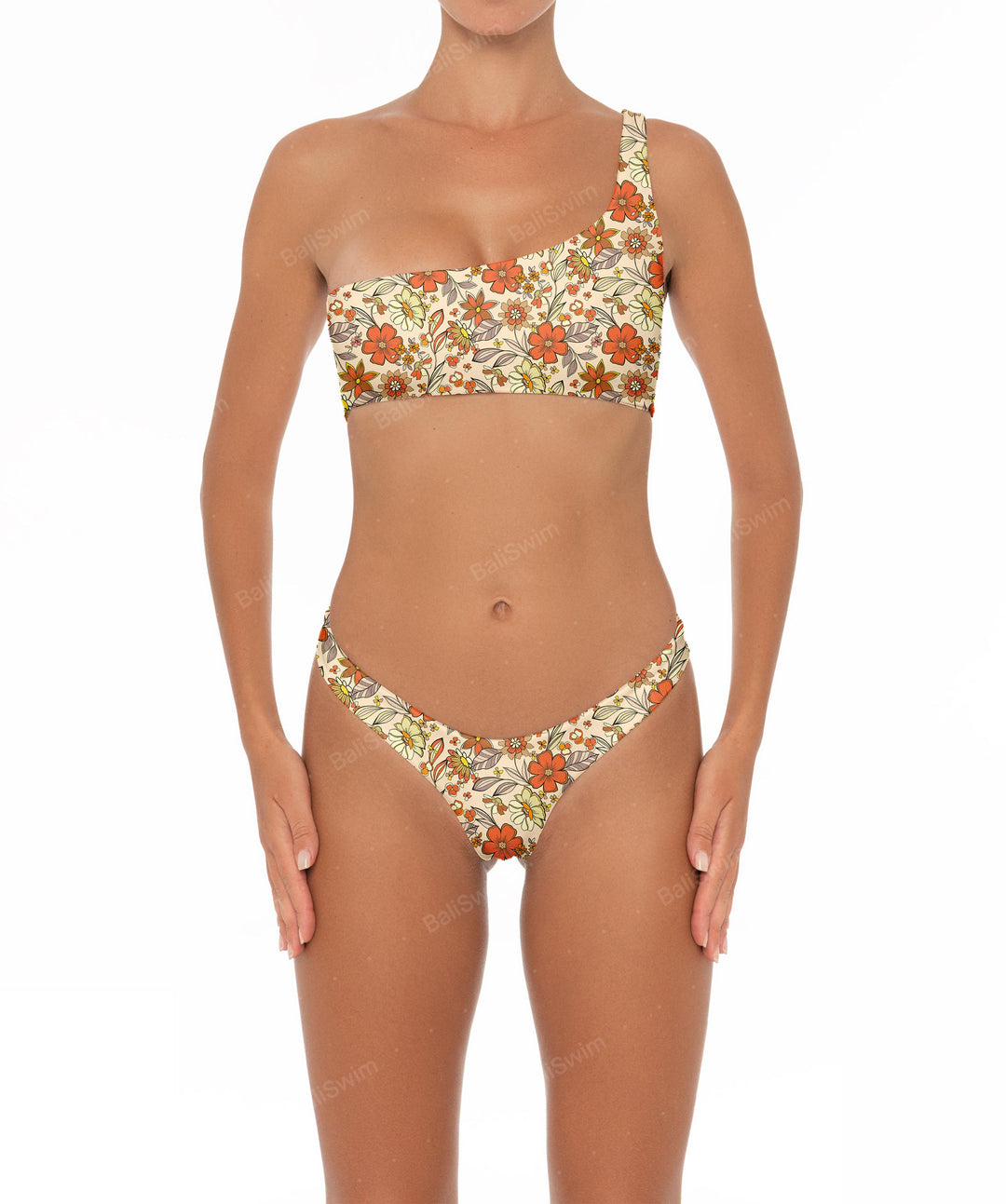 BSWS-T05 One Shoulder Bikini Top