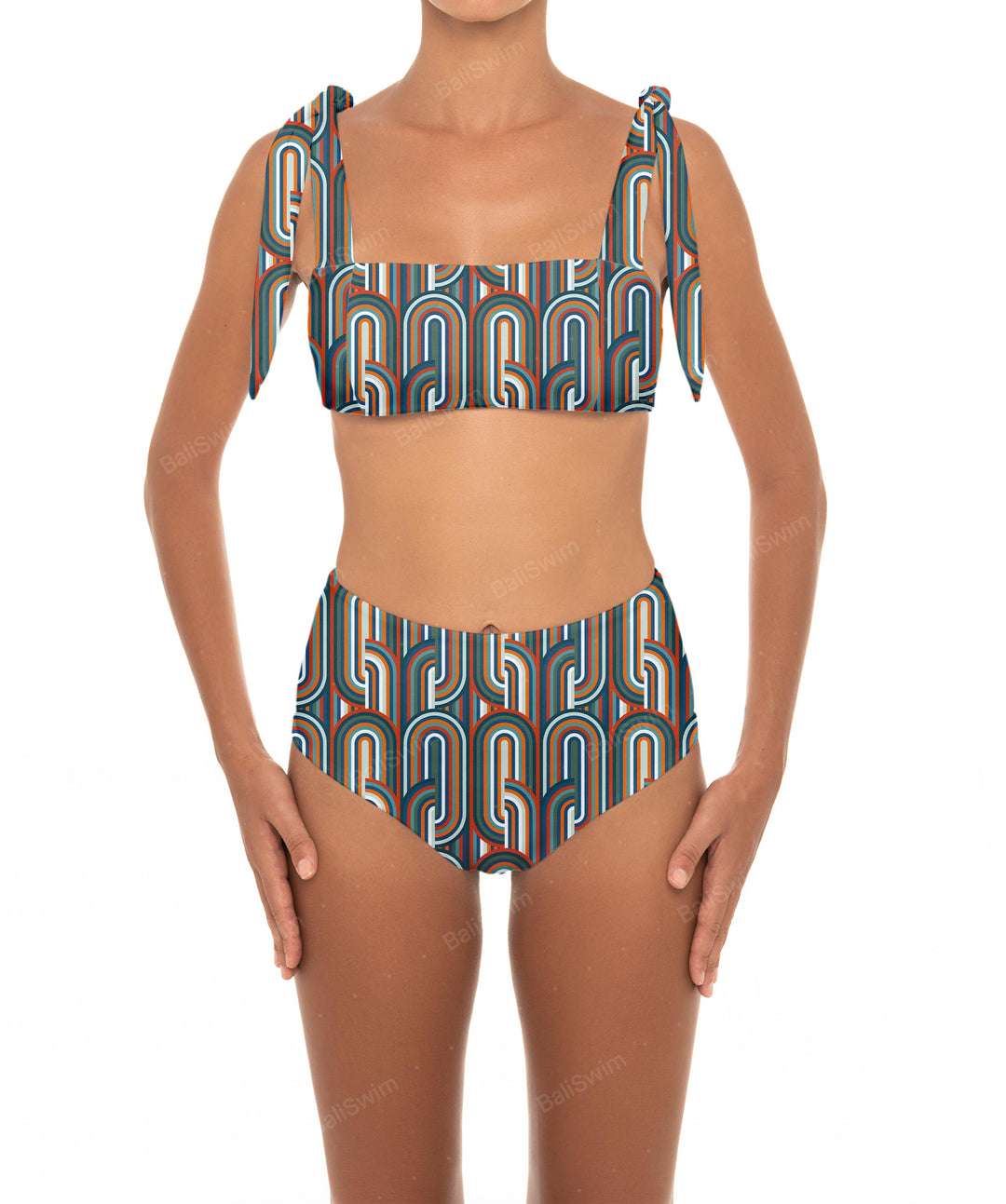 BSWS-T26 Tie Shoulder Bikini Top