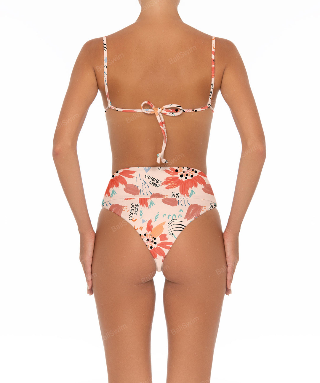 BSWS-B37 High Rise Bikini Bottom