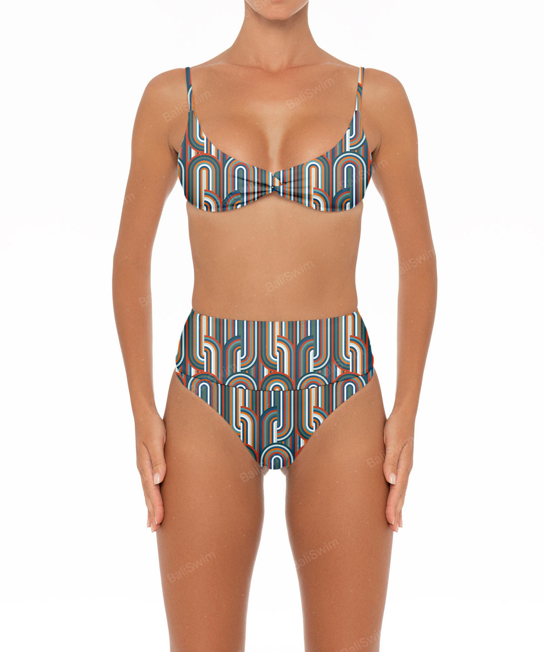 BSWS-T37 Chain Knotted Bikini Top