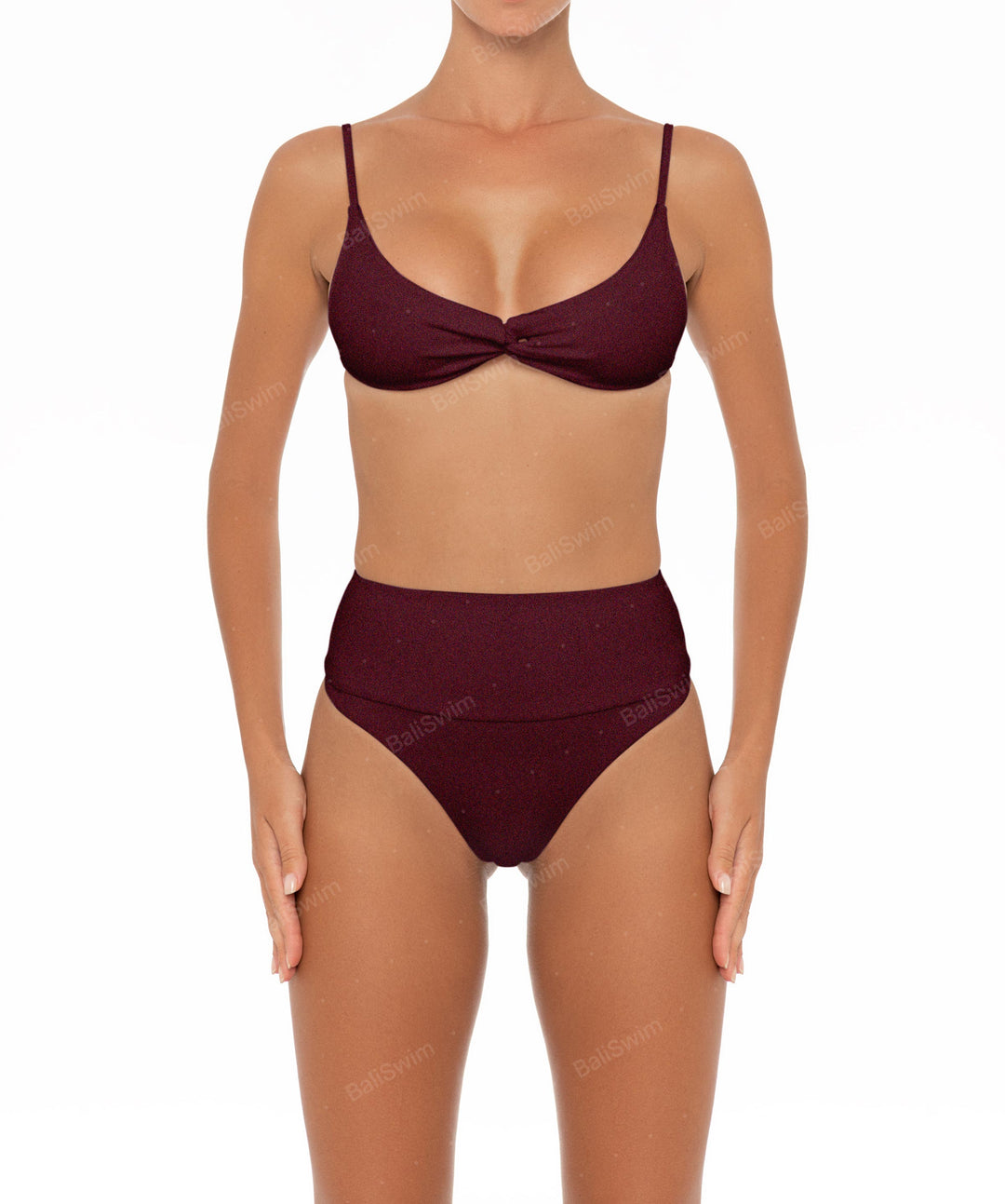 BSWS-B37 High Rise Bikini Bottom