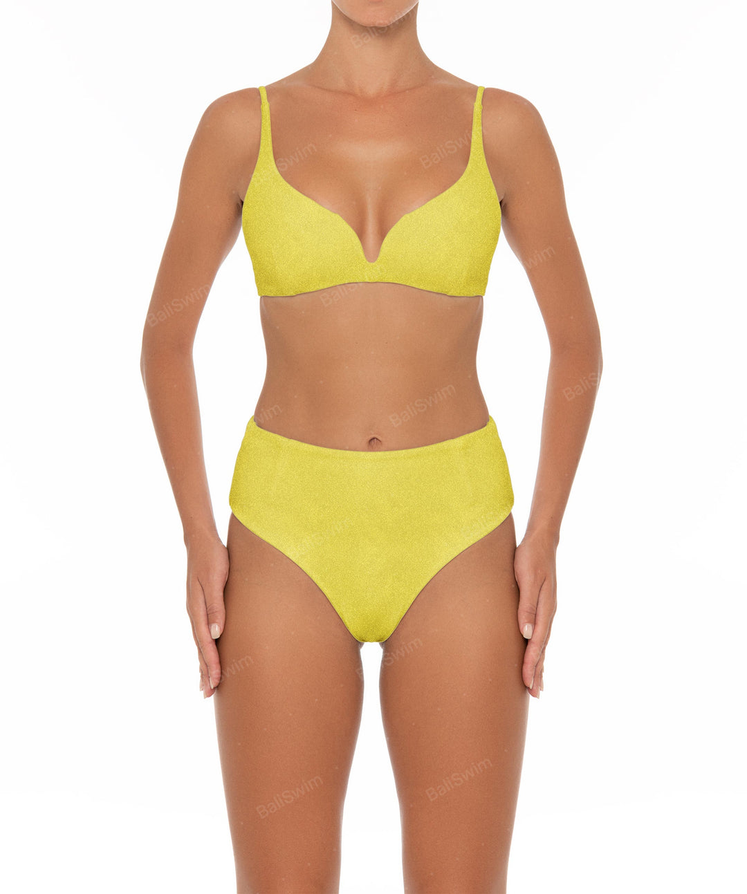 BSWS-B40 Darted High Rise Bikini Bottom