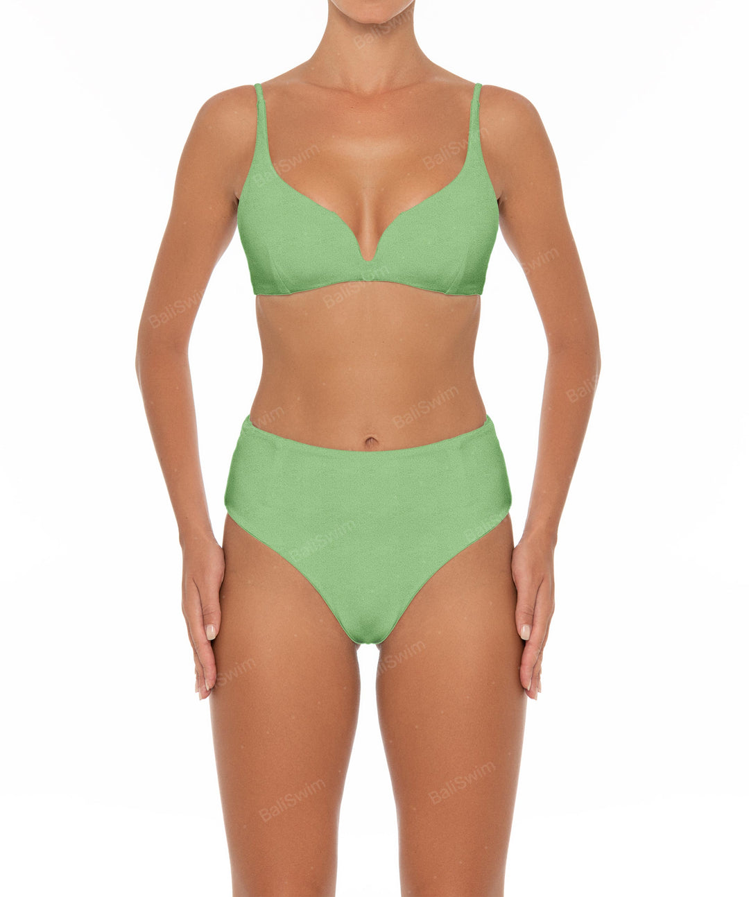 BSWS-B40 Darted High Rise Bikini Bottom
